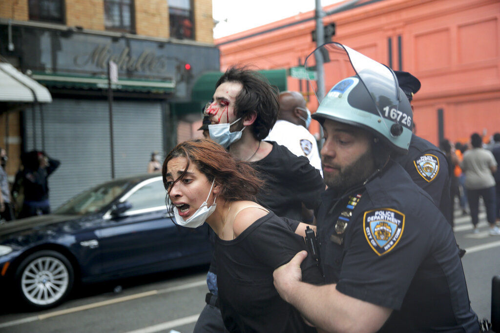 APTOPIX Minneapolis Police Death Protest New York